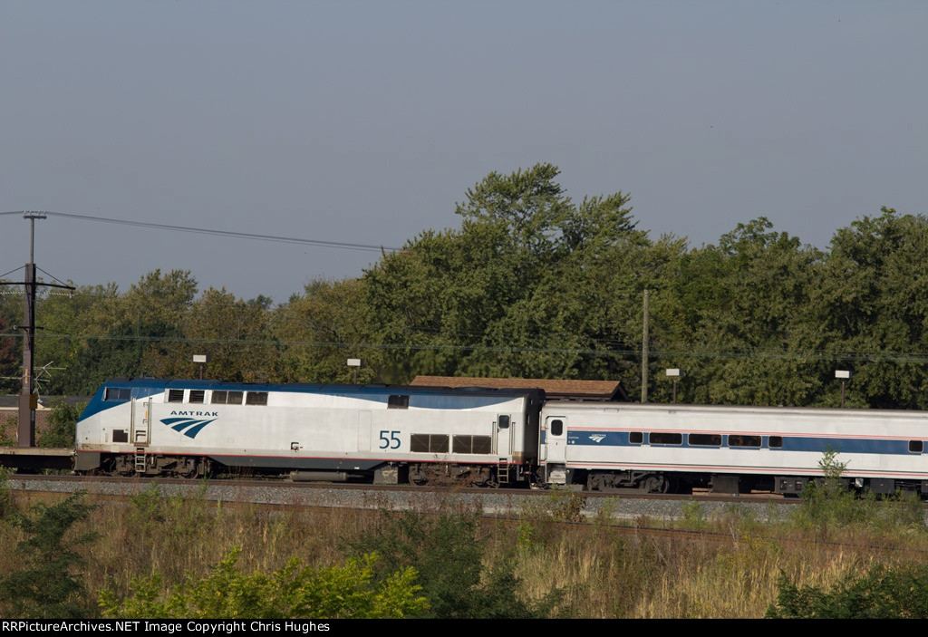 Amtrak Saluki #391 makes it's stop at Matteson Illinois